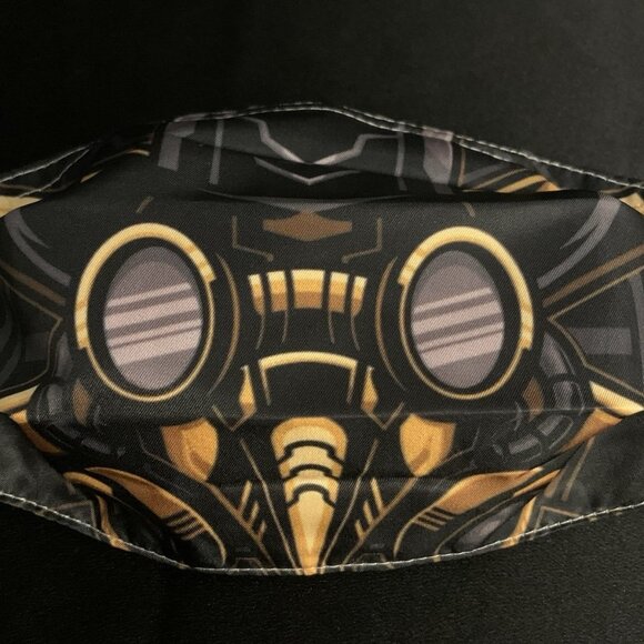 Steampunk Style Face Mask With 2 Filters Reusable Washable Adjustable One Size - Picture 2 of 4